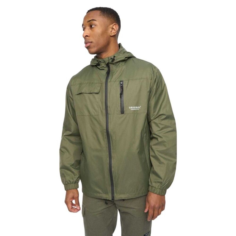 Crosshatch Mens Utilate Jacket / Green
